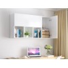 Kệ Tủ Sách Treo Tường 4 Ngăn 2 Cánh Juno Sofa CTKT707 KT 120x65x24 cm