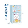 Tủ nhựa 5 tầng Qui Phúc AE màu xanh dương mẫu Rabbit KT 710 x 505 x 1310 mm _ Juno Sofa hàng lắp sẵn
