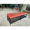 Ghế Băng Dài Chân Sắt Mặt Nệm – Ghế Chờ, Ghế Tiệm Bida, Ghế Thay Giày