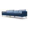 Ghế Sofa 4 chỗ ngồi Juno S401073 316 x 85 x 87 cm (Xanh dương)