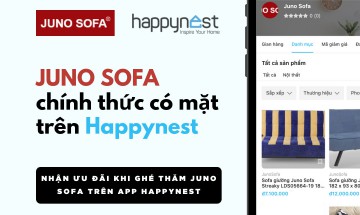 Chính thức khai trương gian hàng chính hãng của Juno Sofa tại HAPPYNEST