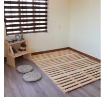 Giường ngủ gỗ CT01 Juno Sofa màu tự nhiên 120 x 200 cm