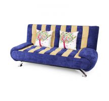 Sofa giường Juno Sofa Streaky LDS05664-19 180 x 110 cm (Xanh tím than) + 2 gối trang trí trị giá 300