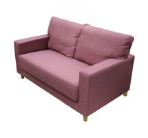 Sofa vải 2 chỗ Juno Zenas 150 x 84 x 89 cm (Hồng)