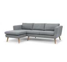 Ghế sofa góc trung bình Juno S70642 227 x 90/150 x 78 cm (Xám)