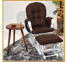 Ghế lắc thư giãn Rocking chair Juno Sofa Màu nâu gỗ màu trắng
