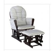 Ghế lắc thư giãn Rocking chair Juno Sofa Màu trắng Nệm sọc W