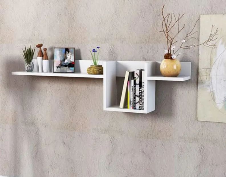 Kệ Gỗ Trang Trí Treo Tường Sáng Tạo Juno Sofa CTKT506 KT 120 x 30 x 16.7cm
