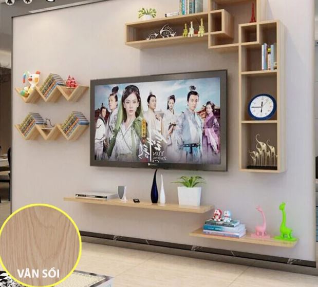Kệ Tivi Treo Tường Phòng Khách Hiện Đại Juno Sofa CTBST68 KT 117x15x116 cm 