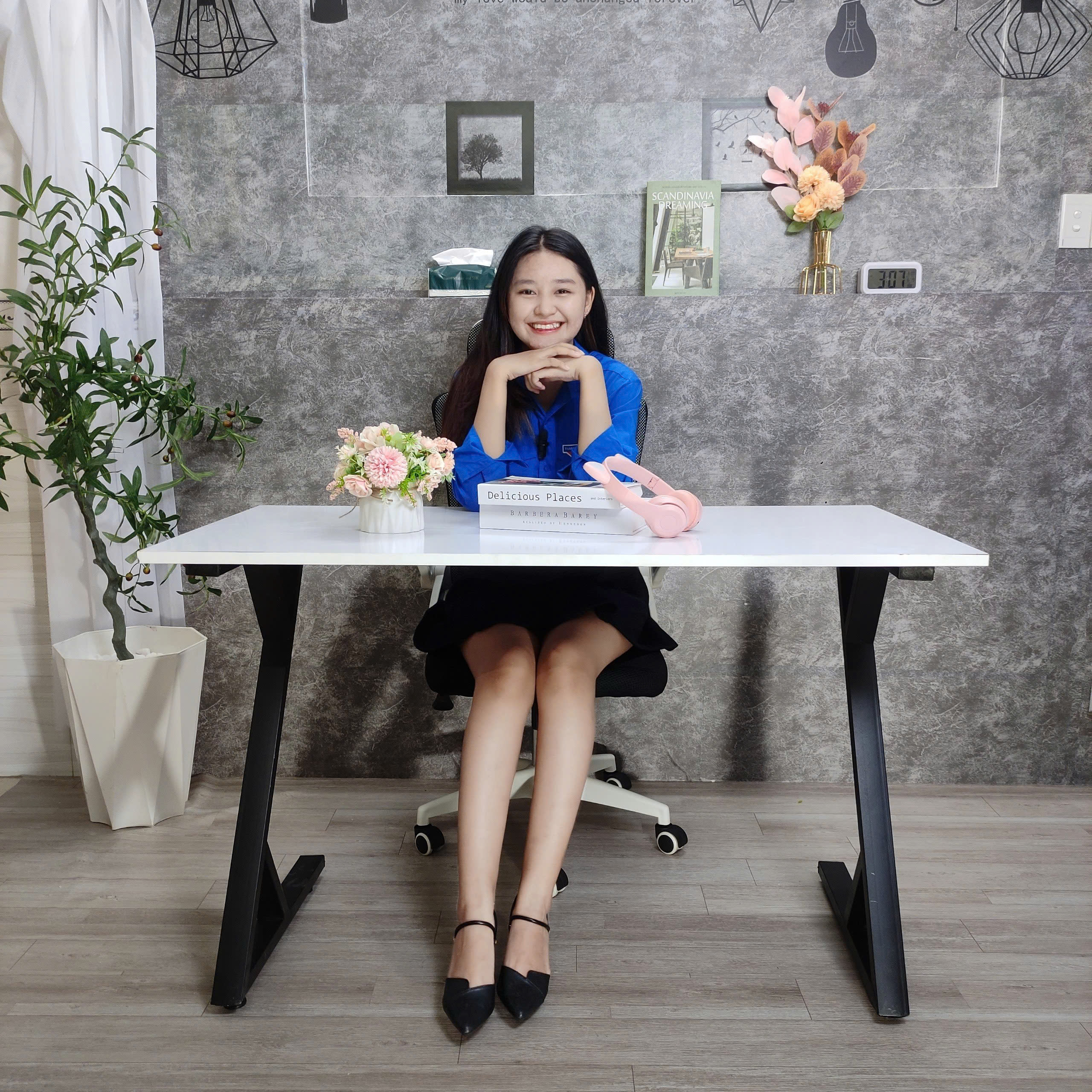 Bàn làm việc tại nhà giá rẻ Kích thước 60 x 120 cm x cao 75 cm