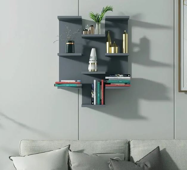 Kệ Gỗ Trang Trí Treo Tường 9 Tầng  Juno Sofa CTKT513 KT 59 x 75 x 21.7cm 
