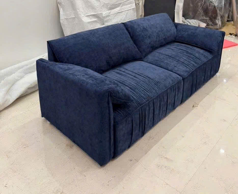 Sofa Vải Màu Xanh Rêu Hiện Đại – Sofa Phòng Khách Đẹp, Kích Thước 1m8 – 2m2