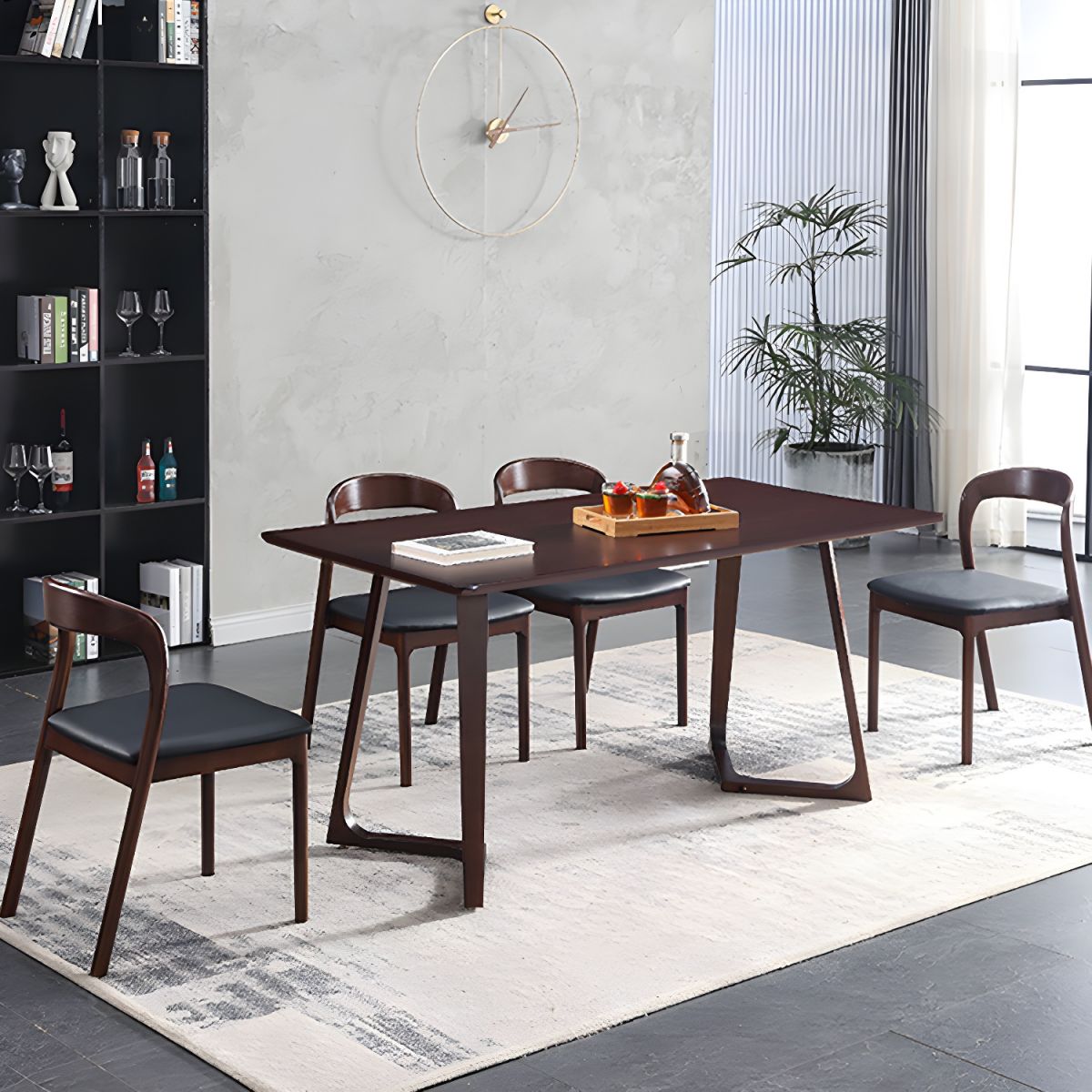 Bộ Bàn Ăn Grace Và 4 Ghế Neva Không Tay